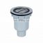 Plated Shaped Bottle Trap Sewer Scupper Roof Decorative Push-button Vessel Spring Pop-up Drain
