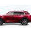 Chrome door visor side window deflector shade sun rain shield silver strips guard for mazda 2