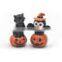 mini pumpkin shaped Halloween ceramic salt and pepper shakers set