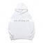 Custom logo 280gsm high, quality plain white pullover sweatshirts oversized blank hoodies for men/