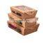 Sunkea 750ml printed logo kraft paper personalized salad box