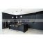 China Manufacturer Luxury Black Melamine Modern Matte Acrylic Designs Kitchen Cabinets Sets Made in China