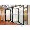 Aluminium thermal break bi folding accordion glass doors