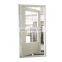 white metal frame popular french design exterior single swing privacy glass anti rust modern front wrought iron door