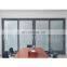 Customised aluminum frame glass 4 panel aluminum sliding door patio door balcony with shutter