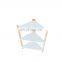 Bamboo Triangle Standing Shelf 3-Tier Storage Shelf In Bathroom