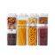 BPA free stackable food clear storage bins with lids set airtight round clear clear storage container