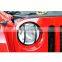 iron head lamp cover for jeep wrangler jk