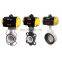 COVNA Stainless Steel Pneumatic Control Wafer Type Pneumatic Actuator Butterfly Valve