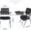 integrated convenient plastic meeting portable backrest training conference mesh office chair with folding writing board