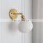 French romantic white vertical pattern ceramic vase hanging wall sconce 6w 9w warm hotel bedroom girl room bedside led wall lamp