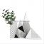 Porcelain Triangle Romantic Geometric Decorative Vases Home Cute Decorativevases Classic Black And White Stripes Vase