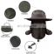 Outdoor Hiking Camping Windproof Hat Sunshade Cap Detachable Removable Ear Neck Cover Flap Hat