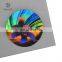 Beautiful Silver Circle Authentic Hologram Sticker on Packaging