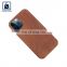 Exclusive Range of New Arrival Suede Lining Fashion Style Unisex Genuine Leather Phone Mobile Case Manufacturer