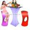nightclub furniture sofas /Led PE Light Up Chair for Restaurant Discotheque Pub Used Glowing Bar Table