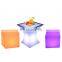 wholesale outdoor party decoration led chair cube mobile bar furniture 40cm cube