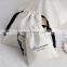 Custom White Black Large Dust Bag Gift Drawstring Bag for Packaging Handbag Luxury