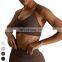 Wholesale Sports Bra Breathable Adjustable High Elastic Cross Back Bras Running Fitness Yoga Top Seamless Sports Bra For Women