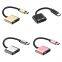 USB Type-C 2-in-1 3.5mm Aux Audio Jack Adapter Cable for Xiaomi Huawei Samsung Phones- Product