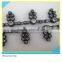 Crystal Plastic Strip Sew on Fashion Black Plastic mix Crystal 10 Yards 1 Card