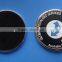 round shape metal coster leather coaster printing logo on the leather