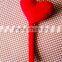 Plush 20cm Tall Red Heart Bookmark/Soft 20cm High Bookmark with Stuffed Red Heart/Heart Shaped Bookmark