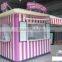 2015 Newly designed bubble tea kiosk design ice cream kiosk for outdoor use frozen yogurt kiosk