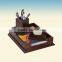2015 newest arrive desktop set, wooden magazine holder, pen pot, memo pad holder for office use