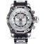 HOT sell sporty alloy case and silicone strap men wrist watch