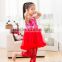 2015 persnickety spring kid clothes,baby girls sleeveless floral chiffon dress and lace leging set