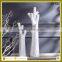 Wholesale restaurant lobby decoration ceramic tall white floor vases for hotel decor
