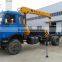 factory hot sale 5ton mini manual telescopic crane for truck with winch cable
