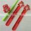 silicone kids ruler bracelet custom print slap ruler bracelet