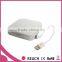 Portable travelling lighted mirror with power bank for daily use / rechargeable power bank lighted mirror for smartphones