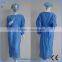 Cheap health care products factory price disposable PP hospital gown with knitted cuff