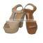 Hot sale 2014 new women's Summer high-helled sandals, deerskin flocking shoes