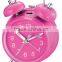 3 inch metal candy color mechanical twin bell alarm clock