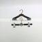 QD-A124 Anti-slip customized black sponge kids clothes Hangers