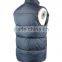 Men's navy color cotton-padded waistcoat