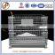 Industrial folding 1200x1000x1000mm metal storage cage with wheels made in china