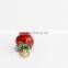 2016 new arrival metal enamel pendant strawberry