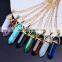 Handmade natural white lucky crystal stones pendant jewelry wholesale