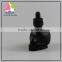 trade assurance hot sale a set of amber square essential oil glass dropper bottles with black dropper lid