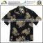 2015 Floral Hawaiian floral printed men's dress shirt