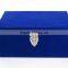 Blue valentine leather gift box with handle