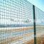 Green PVC euro style metal mesh fence