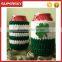 V-585 Beer can hugger knitting soda bottle cover cable pattern christmas drink bottle covers bag