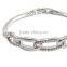 interlocking bangle with unique design solid bangle fashion bracelet