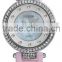 2015 fashion women diamonds sapphire crystal white ceramic watch